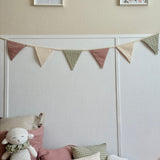 Bandeirinha Decorativa - Rosa & Vichy Verde