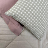 Almofada decorativa vichy verde