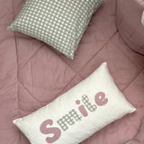 Almofada decorativa vichy verde